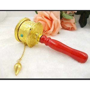 New Decorative Hand - Held Small Prayer Wheel Showpiece For Home Office Décor